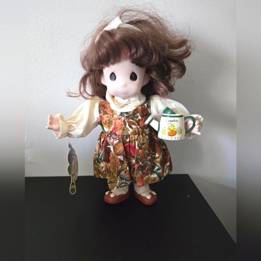 Precious Moments Porcelain Doll Pumpkin October